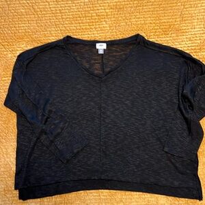 Black oversized see through sweater, Old Navy, size xxl